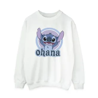 Disney Dames/Dames Lilo And Stitch Ohana Cirkel Sweatshirt (Wit)