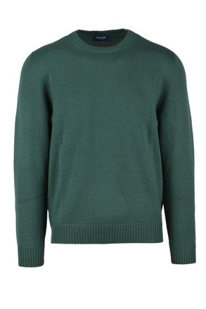 Drumohr Crew Neck Merino Wool Sweater - Green