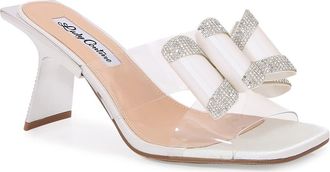 Lady Couture Fantasy Rhinestone Slide Sandal in White at Nordstrom Rack, Size 12