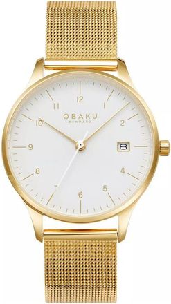 Obaku Chia Lille White Dial Ladies Watch V298LDGWMG