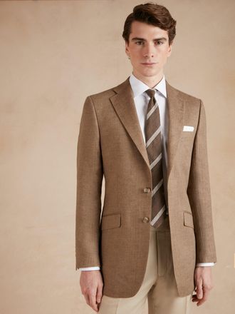 Oliver Brown Eaton Jacket French Linen - Brown