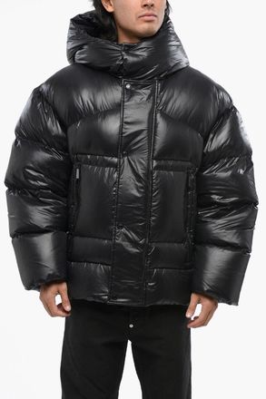 Dsquared2 Solid-Color Puffer Jacket with Hood Dsquared2