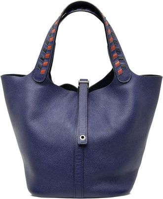 Herm&egrave;s Pre-owned Hermes Epsom Tressage Picotin Lock 22 Z0GD8LIRYZNB7UN7