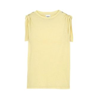 Isabel Marant Sleeveless Tops, female, Yellow, Size: XS Zelna T-shirt