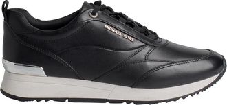 Michael Kors Luxe Allie Stride Sneakers - Dames - Sneakers - Zwart - 40 1/2 EU - Leer - Schoenen