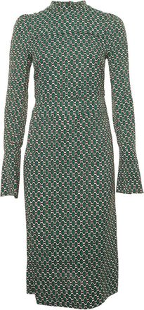 Marni Abito midi con stampa - Verde