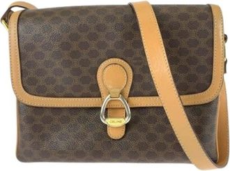 Celine Pre-owned Vintage Macadam Schoudertas - Dames - Vintage Schoudertas - Bruin - ONE Size - Vintage