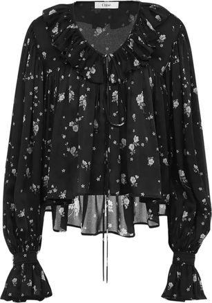 Chloé Blusa a fiori - Nero