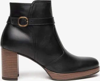 Nero Giardini WomenS Leather Ankle Boots In Black