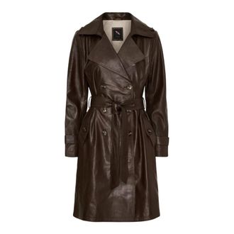 BTF-CPH Trench in pelle - - Coats - Donna - Marrone - L