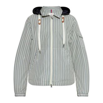 Moncler Light Jackets, male, Blue, Size: 2XL Havas Jacket with Detachable Hood