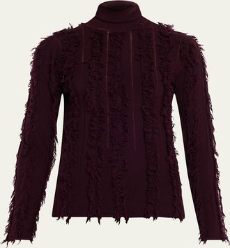 Zankov Nico Turtleneck Fringed Sweater
