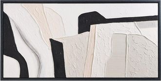 Empire Art Direct Monochrome Abstract Heavily Textured Hand-Painted Framed Canvas Wall Art