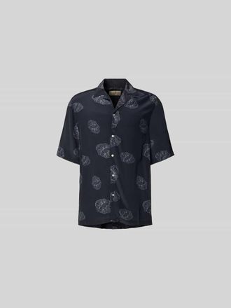 Officine G&eacute;n&eacute;rale Relaxed Fit Langarmbluse aus Viskose in Black, Gr&ouml;&szlig;e XL