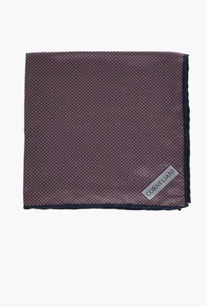 Corneliani Silk Pocket Square with Micro Patterns size Unica
