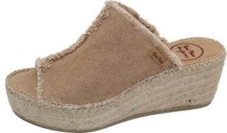 Toni Pons Womens Itaca Espadrille Wedge Sandal, Tobacco, 4 UK