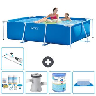 Intex Piscina Con Estructura Rectangular - 220x150x60 Cm - 7-piezas S40054