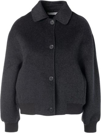 Jcsophie Raven Jacket - Dames - Bomber jackets - Grijs - L - Wol - Jassen