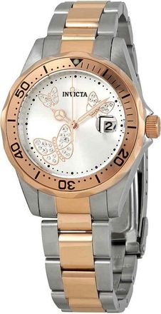 Invicta Angel Silver Dial Two-tone Ladies Watch 12504