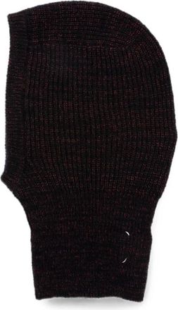 Maison Margiela Accessoires, Dames, Zwart, S, Katoen, Four Stitches Beanie