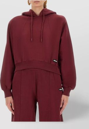 Rotate cropped cotton hoodie