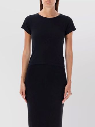 &Eacute;terne cropped fit round neck short sleeve