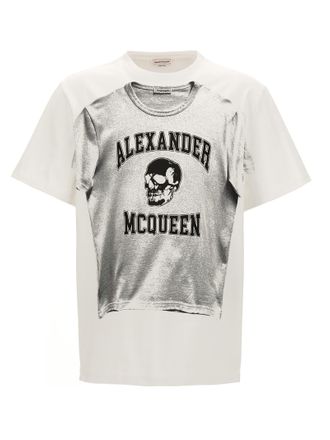 Alexander McQueen Mens Logo Print T-Shirt