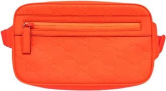 Gucci unisex, Pre-owned, Oranje, Maat: ONE Size Leer