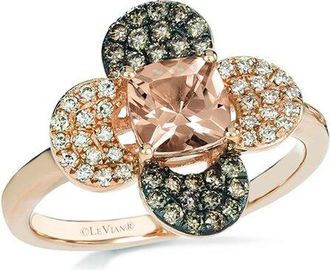 Le Vian 14K Rose Gold 1.08 Ct. Tw. Diamond & Morganite Ring