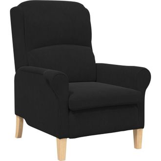 vidaXL Sill&oacute;n Negro 76 X 94 X 102 Cm Terciopelo Vidaxl