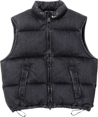 SUPREME x Nike denim puffer gilet - Zwart