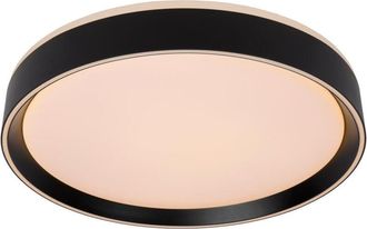 Lucide Lucide - nuria - Flush Ceiling Light - Ø40cm - led Dim. - 1x24W 2700K - 3 StepDim - Black