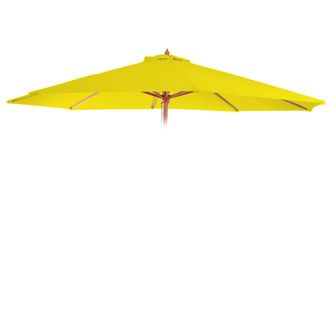 Hhg Funda De Recambio Para Parasol Florida, Funda De Recambio Para Parasol, &Oslash; 3,5m Poli&eacute;ster 8 Varillas, Amarillo