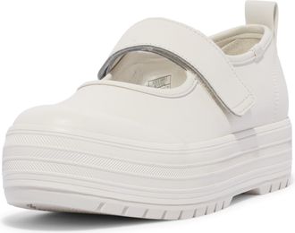 Keds Womens Mary Jane Flat, White Leather, 7.5 UK