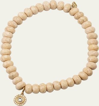 Sydney Evan Evil Eye Charm & Jasper Bead Bracelet