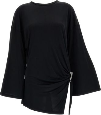The Attico Mini Jurk - Dames - Blouses - Zwart - S - Overhemden