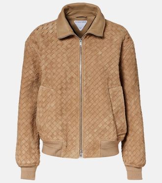 Bottega Veneta Intrecciato suede jacket