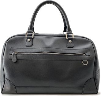 Louis Vuitton Ardoise Black Taiga Leather Boston Bag (Pre-Owned)