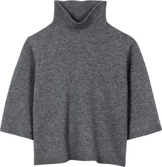 Luisa Cerano Turtleneck Pullover - Dames - Coltruien - Grijs - M - Wol - Truien & Vesten