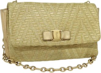 Ferragamo Vala Shoulder Bag Leather Leather Bag (Pre-Owned)