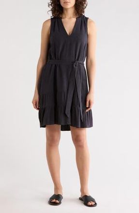 Splendid Hudson Sleeveless Flounce Hem Dress in Lead at Nordstrom Rack, Size X-Small