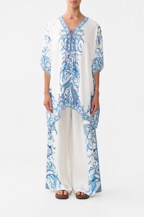 Camilla Short Lace Up Kaftan Isnik Lullaby at Nordstrom, Size One Size Au