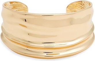 Nordstrom Molten Wide Cuff Bracelet in Gold at Nordstrom