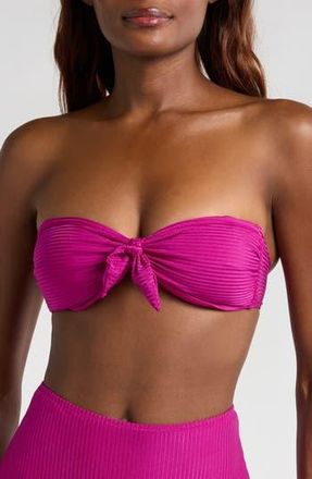 Lemlem Ava Bandeau Bikini Top in Beri Magenta at Nordstrom Rack, Size Medium