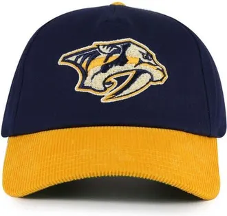 American Needle Mens American Needle Navy/Gold Nashville Predators Burnett Adjustable Hat at Nordstrom