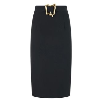 Moschino Dames, Rokken, Zwart, Maat: S Poliester