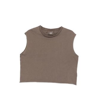 Majestic Filatures Logo-embroidered Sleeveless T-shirt