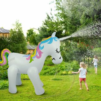 No Brand Aspersor Inflable Float Joy Para Ni&ntilde;os, Aspersor De Agua Con Forma De Unicornio, Juguetes Inflables Para Jugar Al Aire Libre, Jard&iacute;n De Verano, Decora