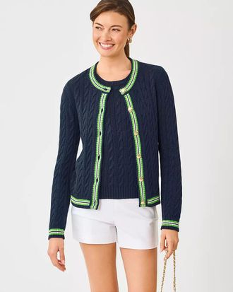 Lilly Pulitzer Brockton Crew Neck Cardigan
