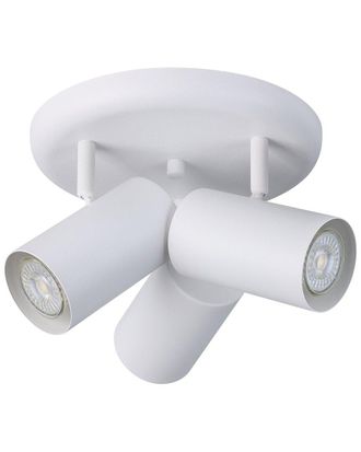Eglo Eglo Calloway 3 Light Circular Ceiling Track Light With White Finish